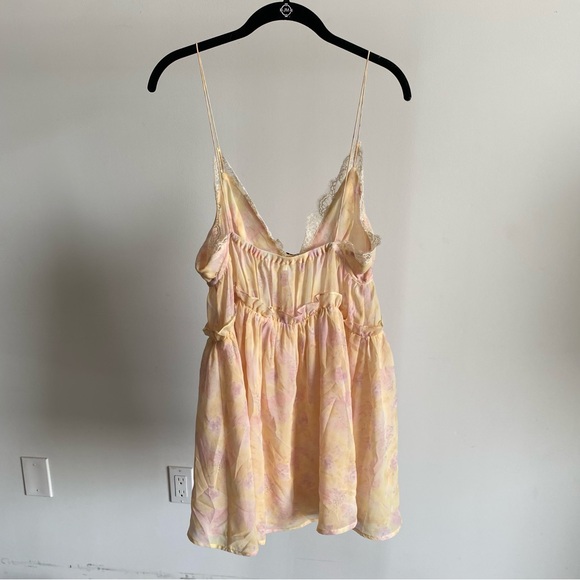 $198 NWT For Love And Lemons “Elita” Floral Mini Dress Sz Small - Picture 9 of 11